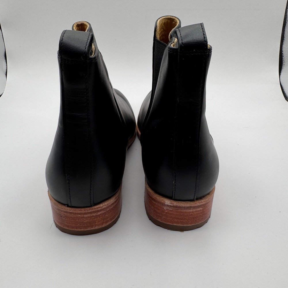 Nisolo Women 8.5 Black Eva Everyday Leather Chelsea Ankle‎ Boots Water Resistant - Picture 4 of 9